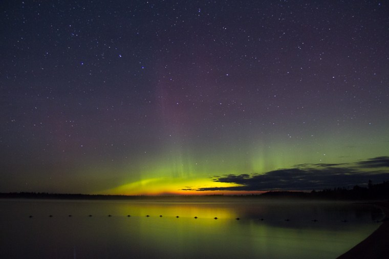 aurora at sandbar lake