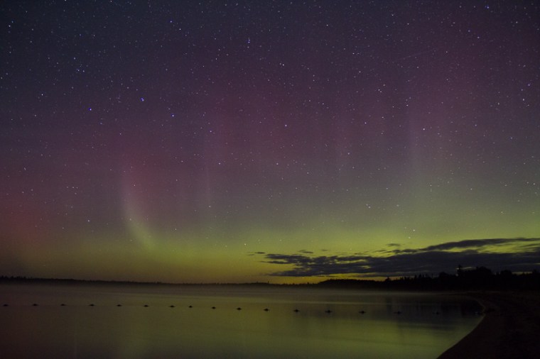 aurora at sandbar lake