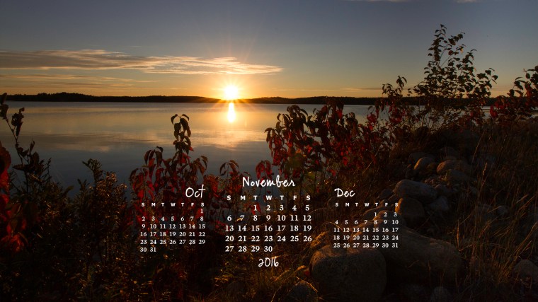 free desktop calendar November 2016_1600x900